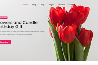 design flower shopify store flower website florist website florist store gift