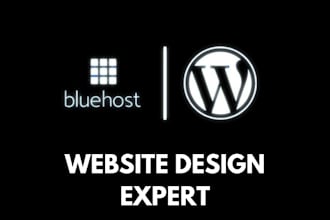 do bluehost website design, redesign bluehost website, fix, copy and redesign