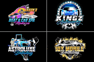 do automotive, auto detailing, auto repair, mobile detailing, and car wash logo