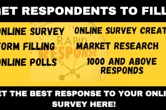 conduct online survey with google forms, jotform, typeform to the right audience