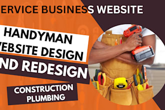 build handyman, junk, cleaning, painting, construction, plumbing website