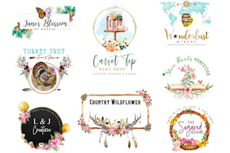 do feminine, boho, wedding, botanical, beauty spa, cosmetic, and floral logo