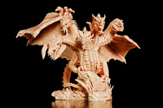 sculpting 3d model or 3d printing or character for rendering