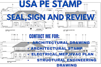 do electrical drawing, plumbing, hvac, mep for city permits