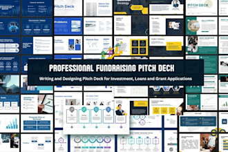 design investor pitch deck, business pitch deck, PPT for fundraising and loans