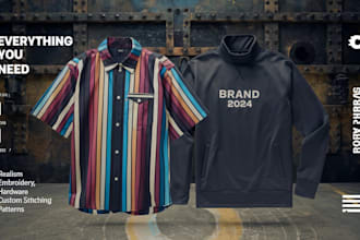 create custom streetwear clothing mockups, realistic unique designs