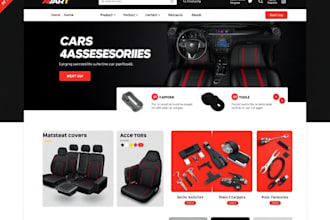 design car accessories store, automobile  shopify store, car accessories website