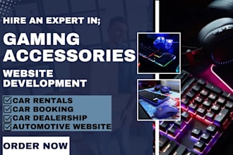 design gaming accessories website gaming website video games shopify website