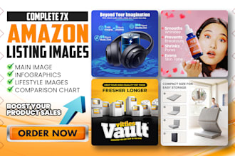 design unique professional amazon product listing images