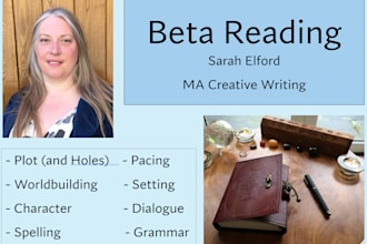 beta read your short story or novel, with reader report