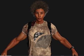 be 3d modeler in blender,dayz model,daz 3d stylized character repose,fix 3d rig
