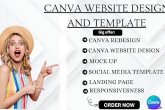design a canva website, canva templates, convert your website to canva website