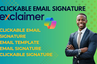 customize and redesign your clickable exclaimer email signature