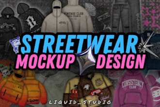 design streetwear apparel tech packs with technical sketches