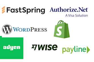 integrate payment gateway wise, adyen, airwallex, authorize net, fastspring