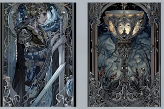 custom playing card design fantasy tarot style deck poker card oracle uno deck