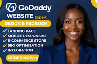 do godaddy website design godaddy website redesign develop godaddy website