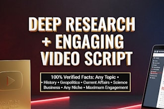 research and write your youtube script