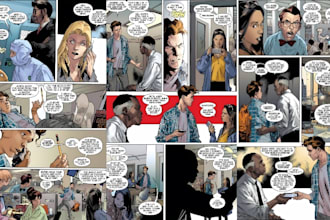 be your realism comic artist for comic book nsfw comic pages comic storyboard