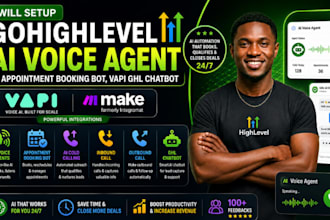 setup gohighlevel ai voice agent, ai appointment booking bot, vapi ghl chatbot