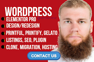 clone revamp wordpress woocommerce elementor printful printify print on demand