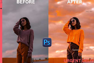 provide professional editing in photoshop, specializing in photo manipulation an
