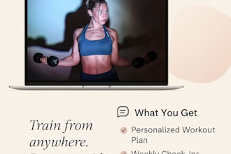 create workout plans and meal plans