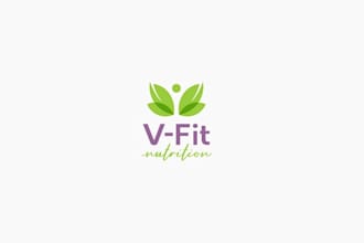 design modern nutrition fitness business logo