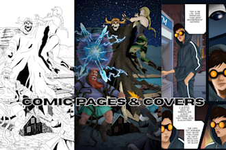 be your comic artist for comic book graphics novel nsfw comic page storyboard