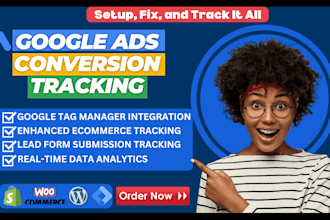 set up ga4 google ads conversion ecom tracking GTM and fb pixel