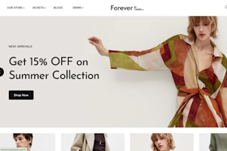 design shopify fashion store clothing website fashion website boutique website