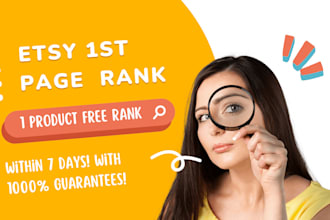 rank etsy product on first page