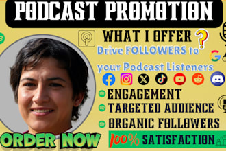 do organic promotion to your podcast to gain more audiences targeted social ads