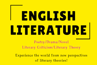 do critical analysis of english literature article, blog