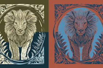 create linocut tshirt design for brands