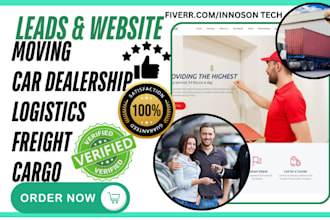 generate moving leads car dealership logistics cargo freight towing transport