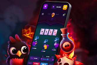 create custom 2d card design card illustration card game box card game art poker