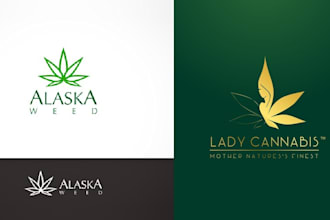 do custom weed logo design 24 hours