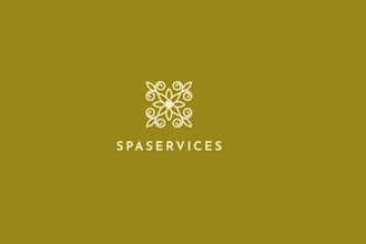 make modern classic style wending logo design