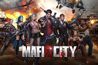 develop multiplayer mafia city war game raccoon  battle game