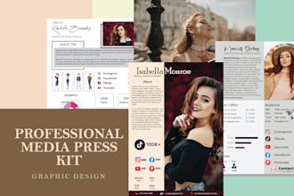 design professional media kit for influencers