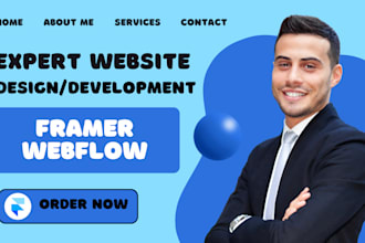 be your expert framer and webflow cms developer to design and fix website issues