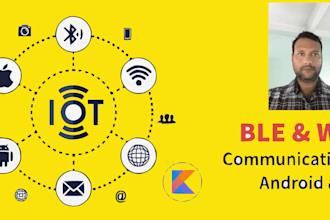 develop iot ble wifi mobile app using swift kotlin flutter and python nodejs