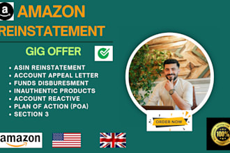 do amazon reinstatement appeal letter section 3 account reactivation