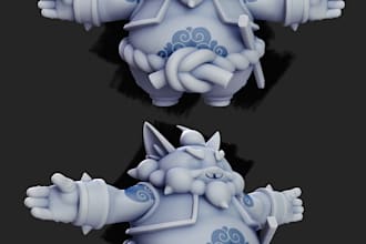 make high quality 3d stylization for you