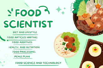 assist you as food scientist