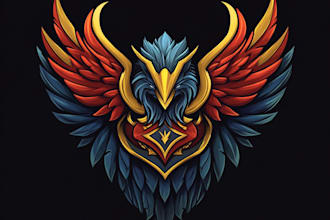 make a fantasy game logo and branding