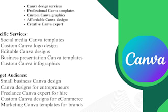 do expert canva designer attractive graphics, logo flyers