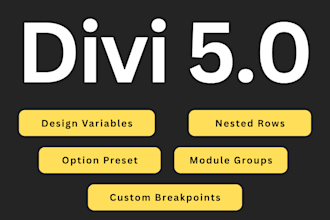 create a divi5 website in the divi 5 page builder