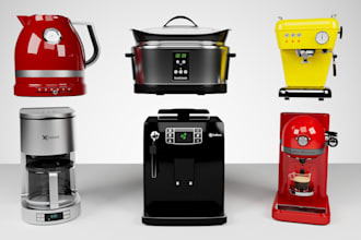 create high quality 3d rendering of products